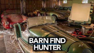 Moving a Ferrari and a Cobra to get to a Triumph TR6 and Morgan Plus 8 | Barn Find Hunter  Ep. 91