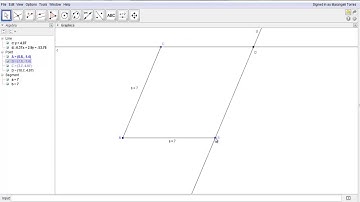 Geogebra Rhombus Construction Part 1