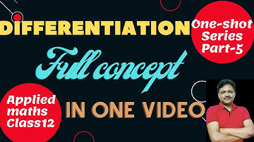 Differentiation one shot |  Applied Maths Class 12 | Gaur Classes