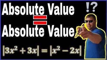 Absolute Value Equals Absolute Value