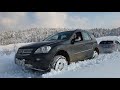 Subaru XV/Crosstrek Pulls Away Mercedes ML320 CDI (W164) on Snow