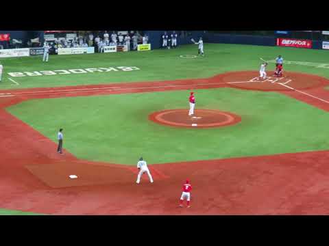 H29.08.15　1回裏　2死1・2塁　大和　二ゴロ　広島×阪神　京セラ