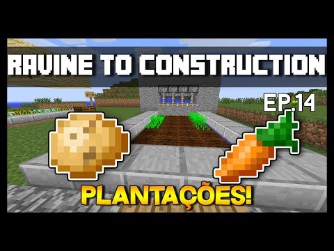 FAZENDA DE BATATA/CENOURAS! - Ravine To Construction Ep.14