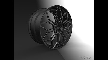 Solidworks Tutorial #2 - Sketch Wheel and KeyShot Rendering [HD 720p]
