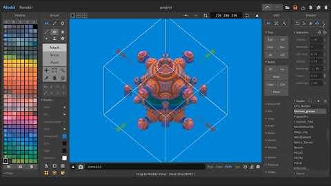 Kleinian_groups_fractal shader for MagicaVoxel