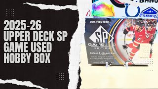 Sweet Hits!  2025-26 Upper Deck SP Game Used Hockey Hobby Box