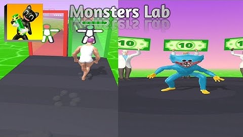 Monsters Lab - Freaky Running - All Levels GamePlay ( Android/ios)🤑