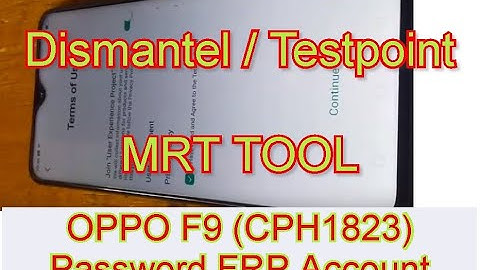 OPPO F9 CPH1823 Password FRP Via Test point