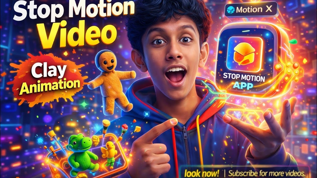 Clay Animation 🧸 | Short Video | Stop motion video | Motion X | - YouTube