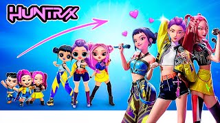 Guerreiras do K-pop! HUNTRIX está Crescendo! Artesanato de Bonecas LOL