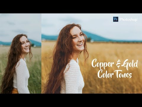 Copper and Gold Color Grading Effect in Photoshop - Autumn Tones Look Tutorial