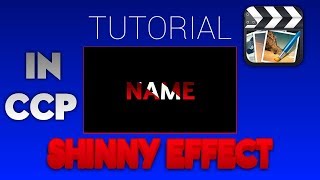 How To Make Shinny Effect In CCP