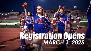 Open registration opens March 3rd for new and returning students!