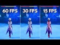 Does fps really matter 60 fps vs 30 fps vs 15 fps  genshin impact 