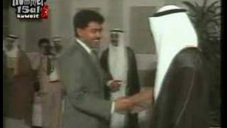 استقبال الشيخ جابر الاحمد للطلبة الكويتيين في نيويورك 1988