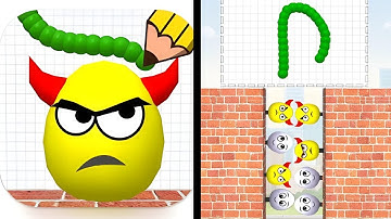 Draw To Smash: Logic Puzzle | All Game Levels 1-50 | Funny Logic Puzzle Gameplay Walkthrough