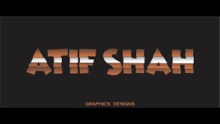 Coreldraw x7 Tutorial - Slice Text Effect in coreldraw x7 by Graphics Designs