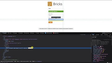 OWASP Broken WEB APP - Bricks Login form.