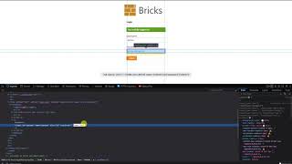 OWASP Broken WEB APP - Bricks Login form.