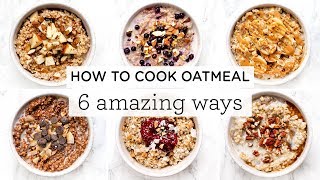 Today i'm going to show you how make oatmeal with 6 different
variations. these healthy recipes are easy, delicious and also great
for vegan meal ...