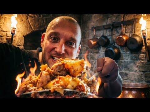 Fiery 🔥 potatoes with meat 😋
