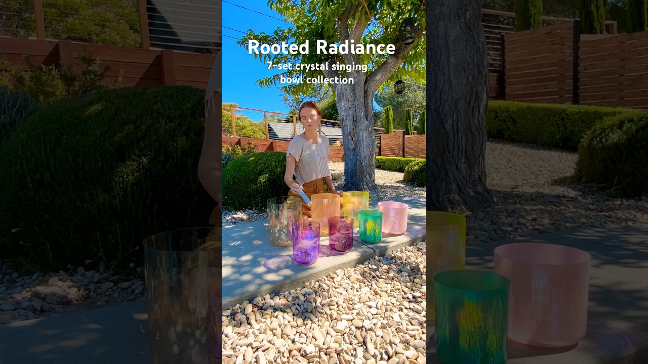 Playing a sound bath for the bees and hummingbirds in the garden 🐝at Coastal Harvest Hideaway 🌷