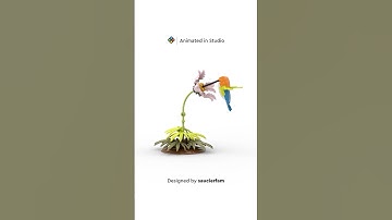 Animated in BrickLink® Studio™ | Hummingbird Model