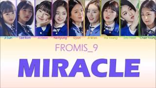 FROMIS_9 (프로미스나인) - MIRACLE 환상속의 그대   Color Coded Lyrics ENG|HAN|ROM chords