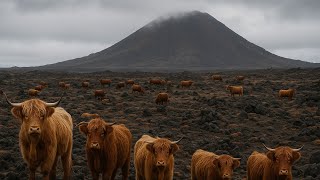 VACAS FORAM ABANDONADAS NUMA ILHA VULCÂNICA E algo aconteceu