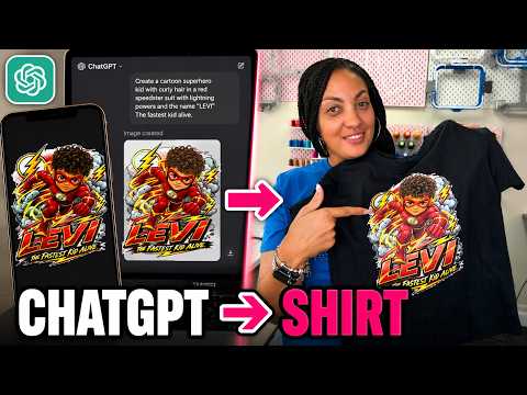 I Used ChatGPT to Design DTF Transfers | Full Process | For Beginners