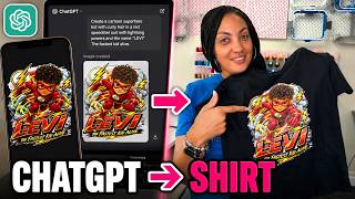 I Used ChatGPT to Design DTF Transfers | Full Process | For Beginners