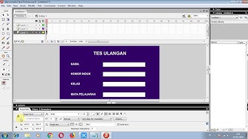 CARA MEMBUAT SOAL ULANGAN PADA MACROMEDIA FLASH 8