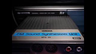 Yamaha YM2151 OPM Test with SFG-01 & msx2 (CPC-400s) grauw's VGMPlay for MSX - 2