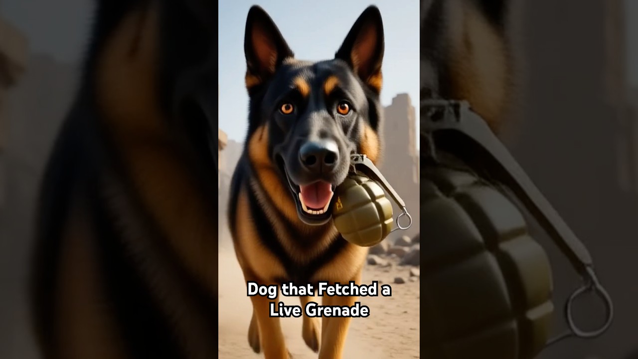 Собака, которая принесла боевую гранату