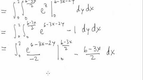 Math 234  -  12.5 Example 1  -  Triple Integral Over a Type 1 Region