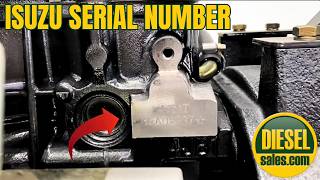 Find your Isuzu Serial Number   Stamped on the block! by Diesel Sales
