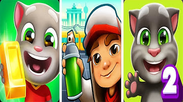 Subway Surfers vs Talking Tom Gold Run - My Talking Tom 2 Android Gameplay
