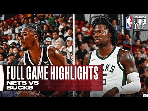 布魯克林籃網 vs 密爾瓦基公鹿 全場精華｜2023 2K24 NBA 夏季聯賽