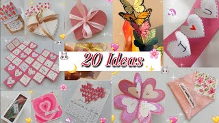 20 DIY cute paper crafts ideas to do when you are bored//💖cute paper gifts for bff #cutepapercraft