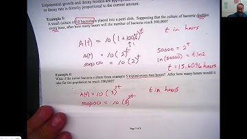 Modeling data and solving exponential functions