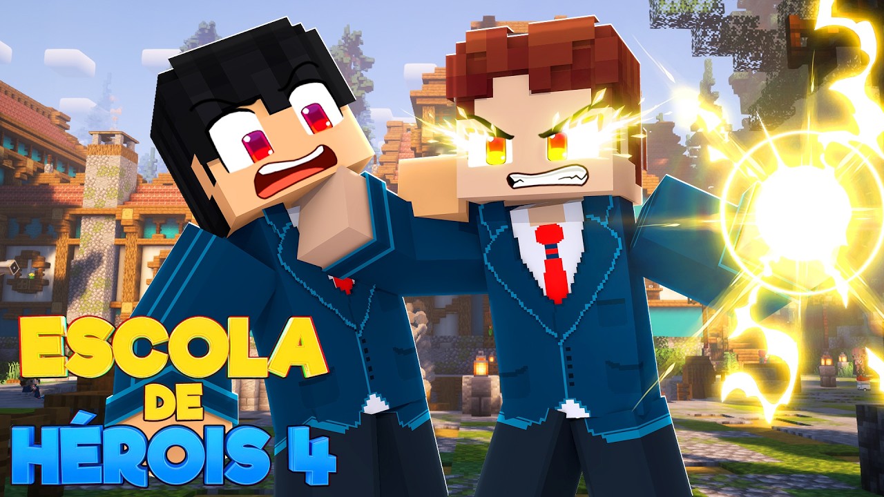 Minecraft: CONFUSÃO NA ESCOLA - ESCOLA DE HEROIS 4 Ep.09 ‹‹ P3DRU ››