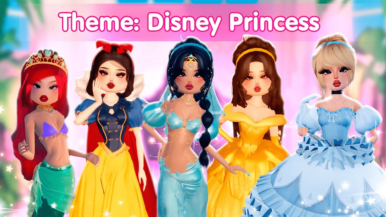 Buying Iconic DISNEY PRINCESS Themes in Dress to Impress!