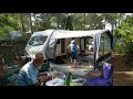 Ref:dvY7EtO4LRU 2018 selection camping, la croix valmer, france. awning erection time lapse