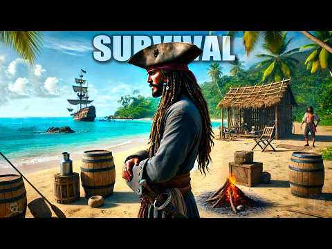 Repairing The Big Ship In This Pirate Survival Game...