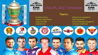 Vivo IPL 2017 Schedule | IPL 10 Time Table | Indian Premier League 10th Edition Fixtures screenshot 4
