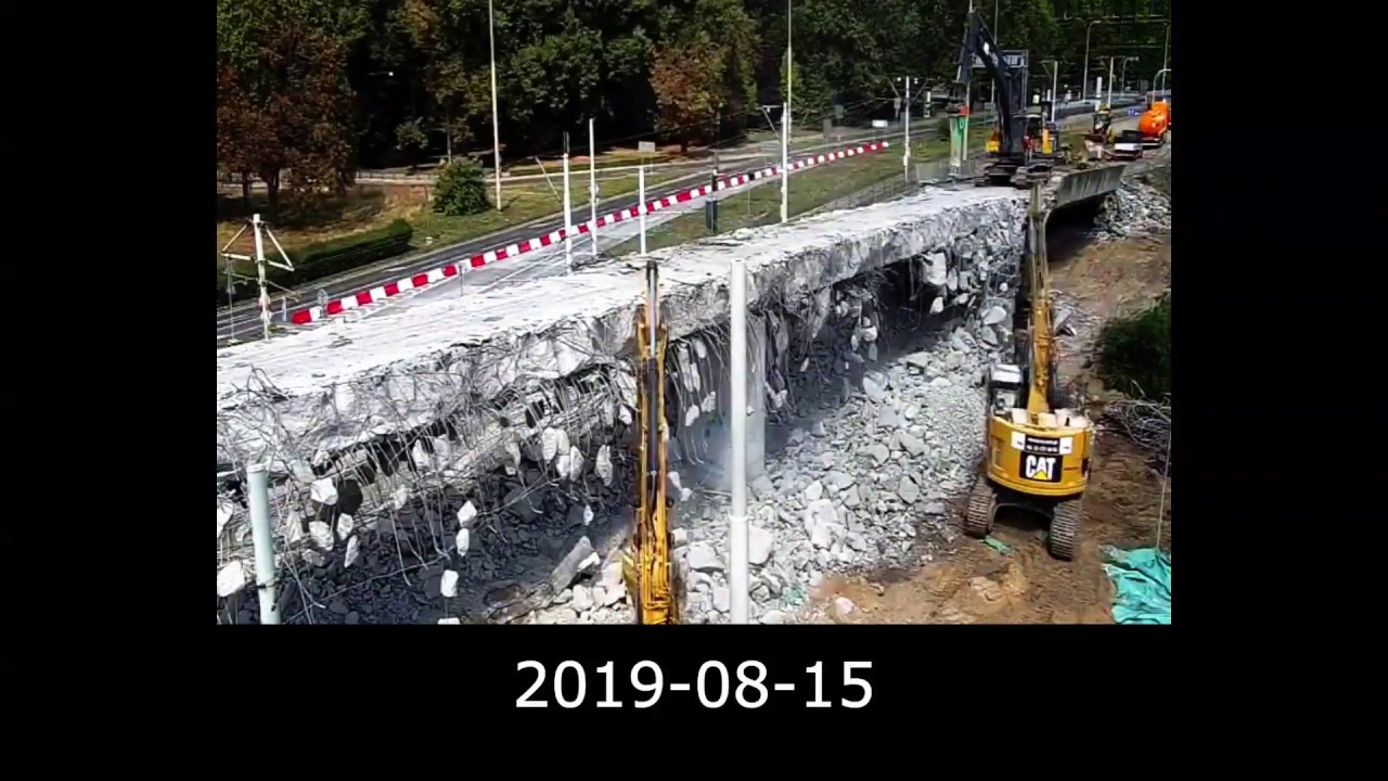 ROZBIÓRKA ESTAKADY PÓŁNOCNEJ - WROCŁAW PL. SPOŁECZNY