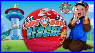 Ready Race Rescue Paw Patrol Toys Giant Egg Smash Surprise Toys