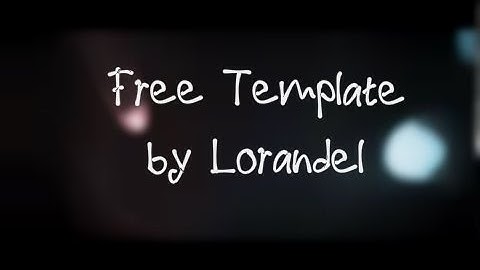 Free Chill Intro Template [C4D/AE]