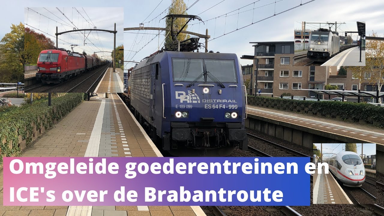 Omgeleide goederentreinen en ICE's op de Brabantroute - 16 november 2019