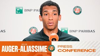 Felix Augeraliassime  Conferenza Stdana Dei Quarti Di Finale  Rolandgarros 2026